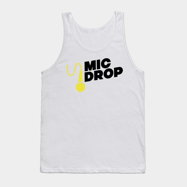 Mic Drop NZ (Black Text) Tank Top by Mic Drop